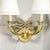 Brass Pair of Art Deco Jules Leleu Polished Brass & Glass Ribbon Sconces For Sale - Image 8 of 12