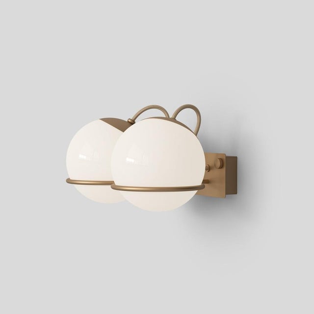 Mid-Century Model 238/2 Wall Light in Opaline Glass from Gino Sarfatti For Sale - Image 12 of 13