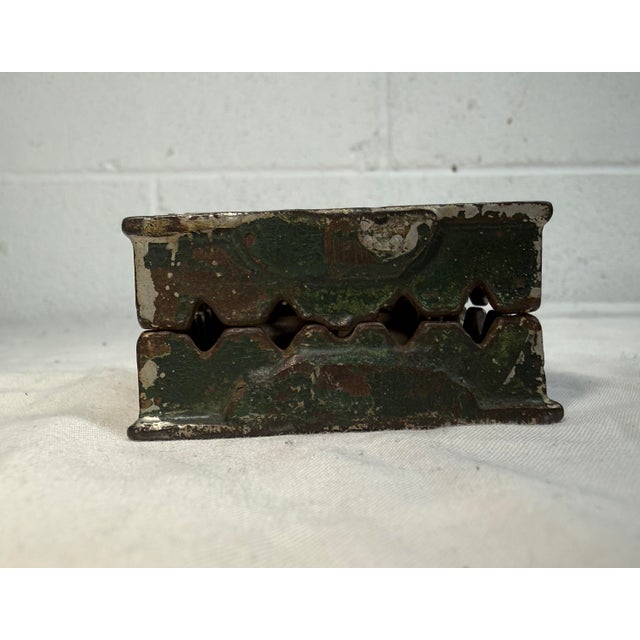 Gray Rare Antique 1920's a.c. Williams Cast Iron Us Mail Still Coin Dime Figural Bank For Sale - Image 8 of 8