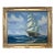 Vintage Sailing Ship Oil Painting Seascape Nautical Wall Art Ocean Maritime For Sale
