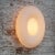 Vintage German Oval White Opaline Glass Wall Lamps For Sale - Image 4 of 11