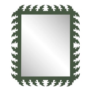 Fleur Home Audubon Rectangle Mirror in Duck Green, 24x38 For Sale