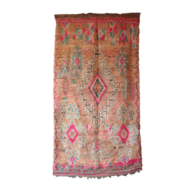 Pink Moroccan Boho Rug For Sale - Image 9 of 9