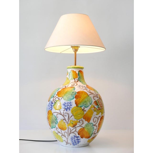 Large Mid-Century Modern Ceramic Table Lamp by Romano Innocenti, Italy, 1960s For Sale - Image 10 of 18