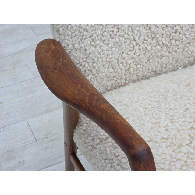Danish Sheepskin Lounge Chair by Alf Svensson for Fritz Hansen, 1960s For Sale - Image 11 of 18