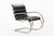 Mid Century Mr Black Leather Arm Chairs by Mies Van Der Rohe for Knoll For Sale - Image 13 of 15