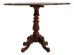 1880-1889 United Kingdom Rich Mahogany Tilt-Top Pedestal Table