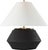 Transitional Thomas O'Brien by Visual Comfort Signature Aten 23" Table Lamp in Shadow Black with Linen Shade For Sale - Image 3 of 3