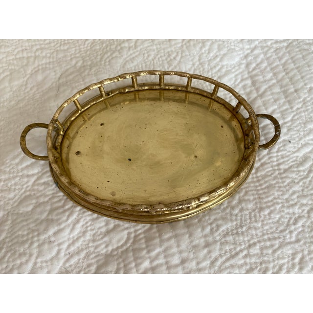 Small Brass Bamboo Tray For Sale In Washington DC - Image 6 of 6