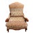 Fairfield Camel and Palm Tapestry Chair For Sale