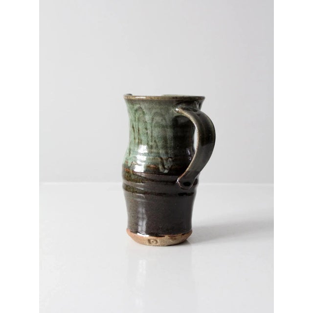 Late 20th Century Vintage Studio Pottery Pitcher For Sale - Image 5 of 13