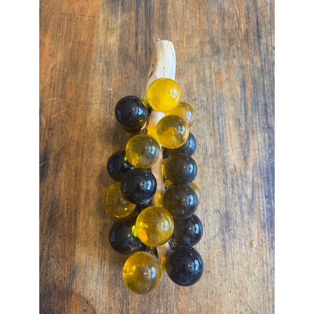 This piece is in excellent condition. See pics. 13”. Each grape is 1.5” in diameter. Thanks. Take care & stay safe out...