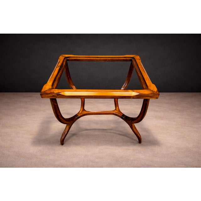 Sculptural Side Table in Caviuna & Marble, Giuseppe Scapinelli, 1950s For Sale - Image 9 of 10