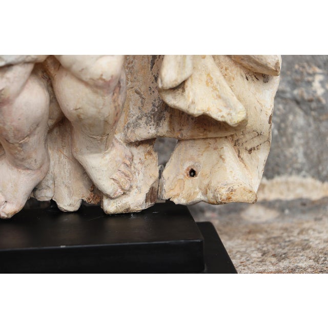 Cherub Angel Within a Baldachin, 18th Century, Portuguese Baroque For Sale - Image 12 of 15