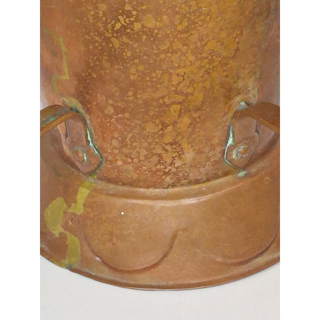 Very Rare Antique Early 1800s Russian Copper Netilat Yadayim Washing Cup With Unique Base - Jewish Ritual Vessel For Sale - Image 12 of 18