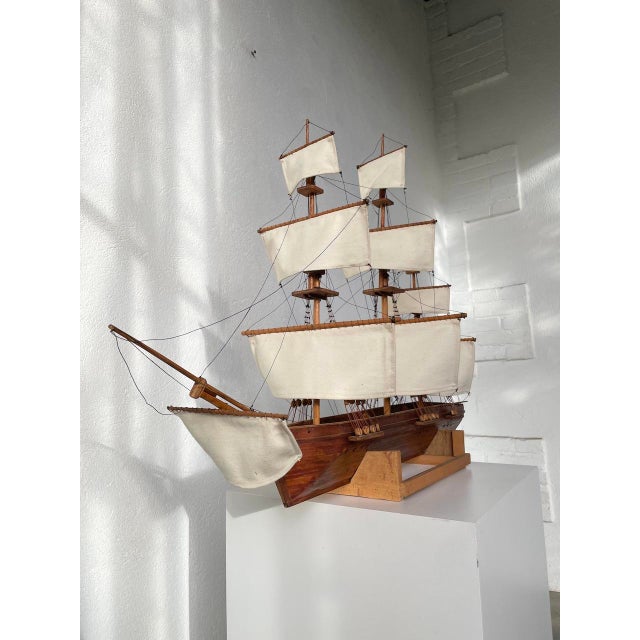 Vintage Model Boat, 1970 For Sale - Image 13 of 18