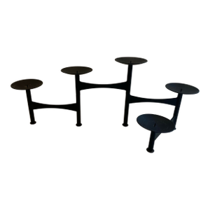 Vintage Midcentury Expandable Atomic Pillar Candle Holders
