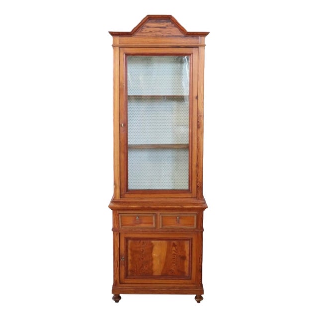 Antique Vitrine in Larch Wood, 1800s For Sale