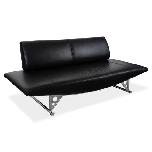 Modern Cirrus Leather Three-Seater Sofa from COR For Sale - Image 3 of 13