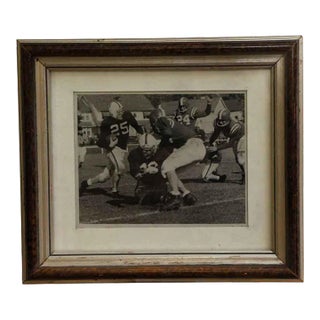 Metal Framed College Football Photograph For Sale