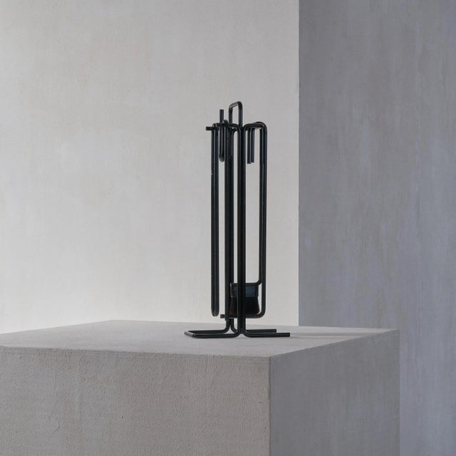 Modernist Fireplace Tools & Literature Holder by Ann Maes, 1977, Set of 2 For Sale - Image 10 of 12