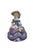 This handcrafted art pottery figurine is a classic "Southern Belle" grotesque figure created by the historic Overbeck...