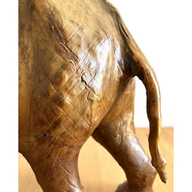 Elephants in Brown Leather, 1960s For Sale - Image 9 of 17