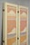 Beige Vintage Oriental Fretwork Bone Lacquer Upholstered 6 Panel Room Divider Screen For Sale - Image 8 of 18