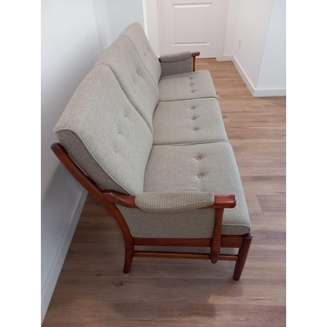 Wood 3-Seater Sofa from Farstrup Møbler, Denmark, 1970s For Sale - Image 7 of 12