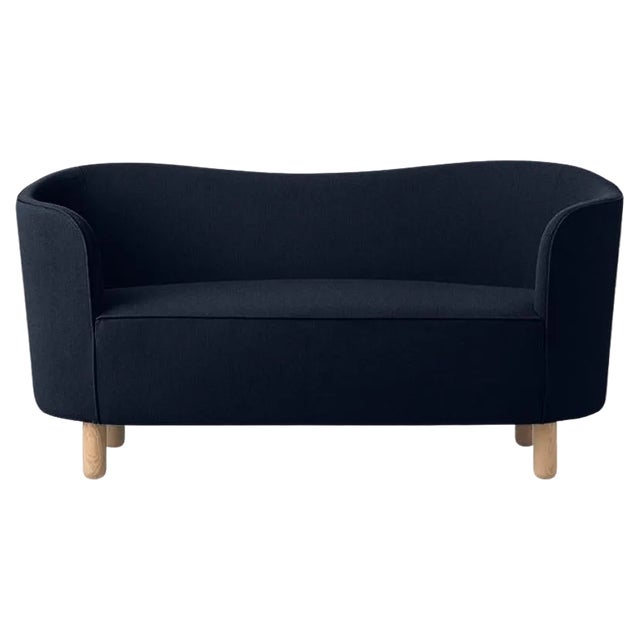 Blue and Natural Oak Raf Simons Vidar 3 Mingle Sofa by Lassen For Sale