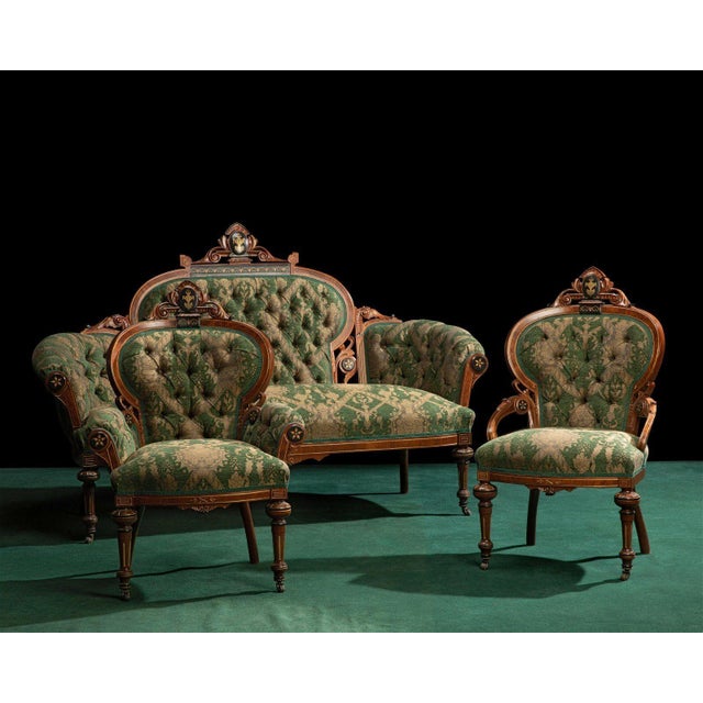 antique victorian parlor set