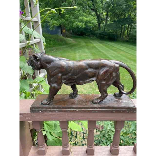 Late 19th Century “Walking Tiger” French Bronze Sculpture by Antoine‑Louis Barye – Signed Barre For Sale - Image 4 of 11