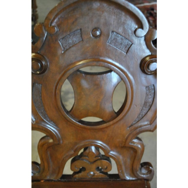 English Good Single English Mahogany Hall Chair For Sale - Image 3 of 4