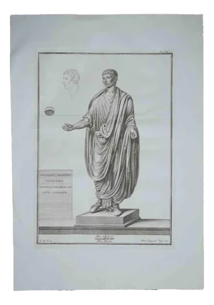 Francesco Cepparoli, Ancient Roman Statue, Etching, 1700s