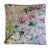 Custom-tailored pillow in Designers Guild "Jichang Peony" floral velvet fabric. Lavender cotton velvet fabric back. Custom...