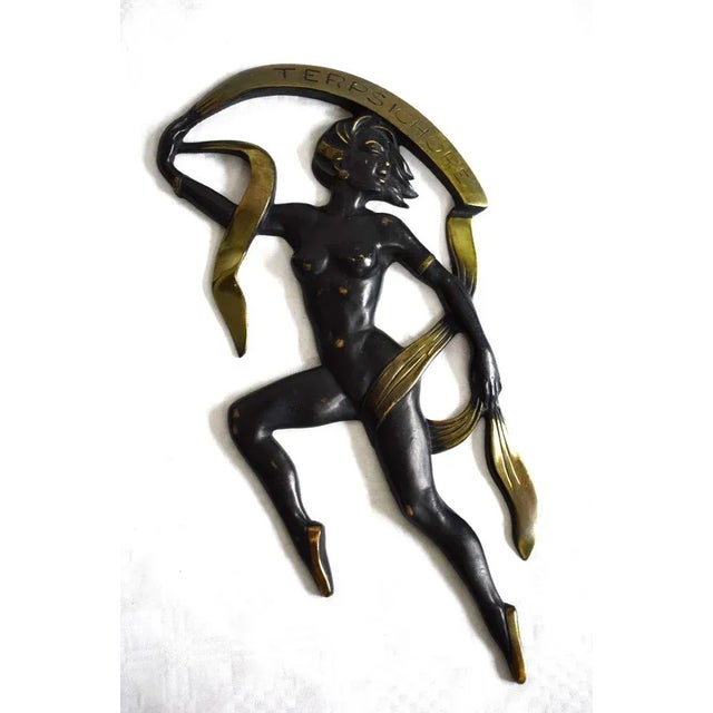 Mid-Century Modern Large Viennese Bronze Temple Dancer Figurine For Sale - Image 3 of 6