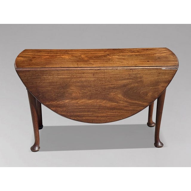 18th Century George II Mahogany Drop-Leaf Dining Table, 1760 For Sale - Image 12 of 13
