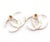Chanel Gold CC Dubai Moonlight Crystal Piercing Earrings * Marked 15 * Made in Italy -It is approximately 0.9" x 0.7"...