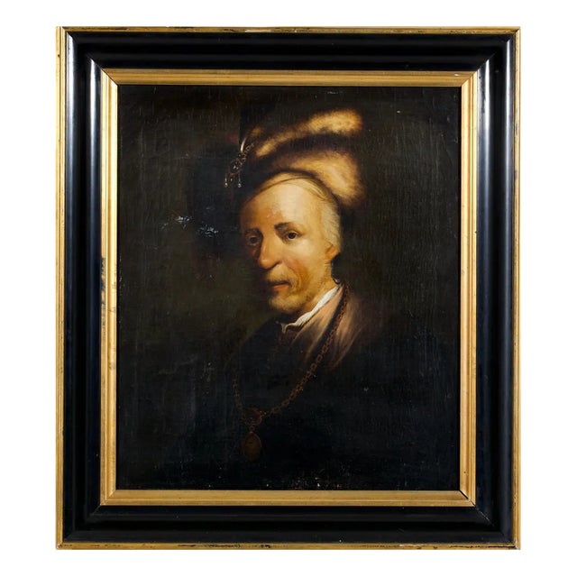 Portrait of Gentleman, 18th Century, Oil Painting, Framed For Sale