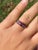 Metal The Stradbrook: Ladies Rhodolite Garnet and Diamond Band in 14 K Gold For Sale - Image 7 of 9