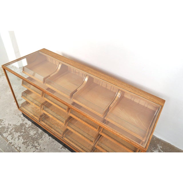 Vintage Shop Display Cabinet in Oak and Beech, 1930s For Sale - Image 13 of 18