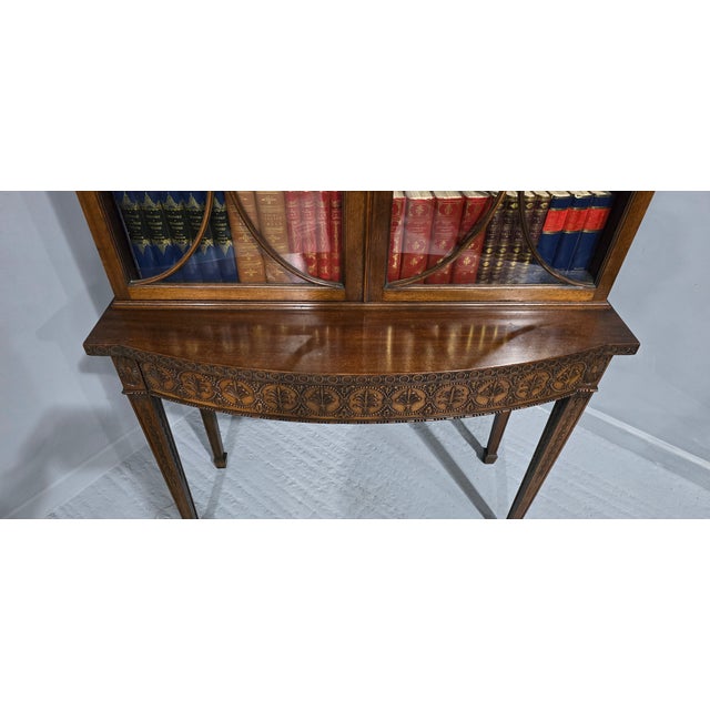 Adams Mahogany Bookcase on Stand, 1880s For Sale - Image 12 of 18