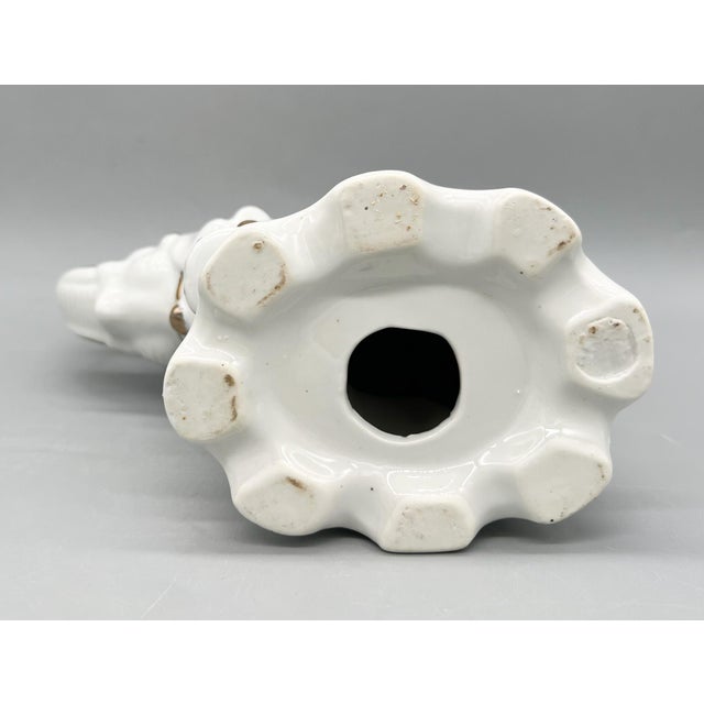 Chinoiserie Blue & White Porcelain Elephant Figurine With Gilt Accents - Blue Onion Style, Hollywood Regency, Mid-Century For Sale - Image 10 of 10