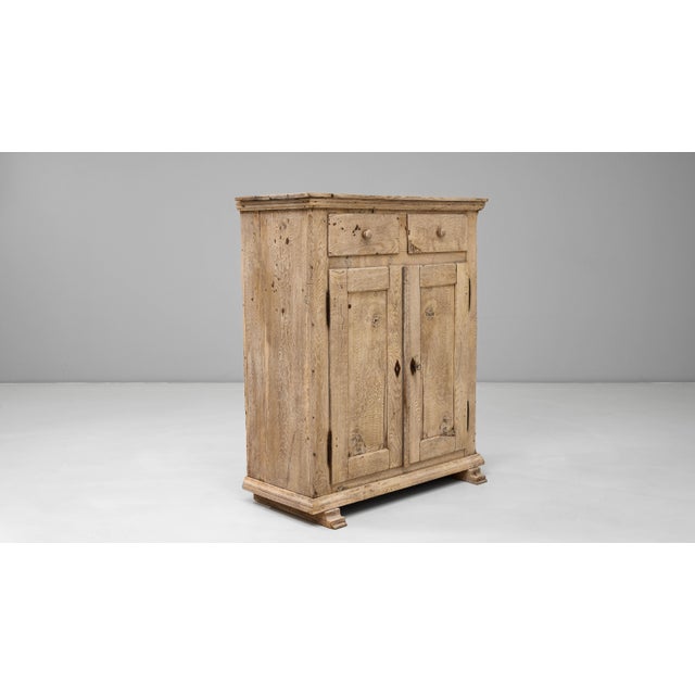 19th Century German Oak Buffet With Two Drawers For Sale - Image 16 of 18