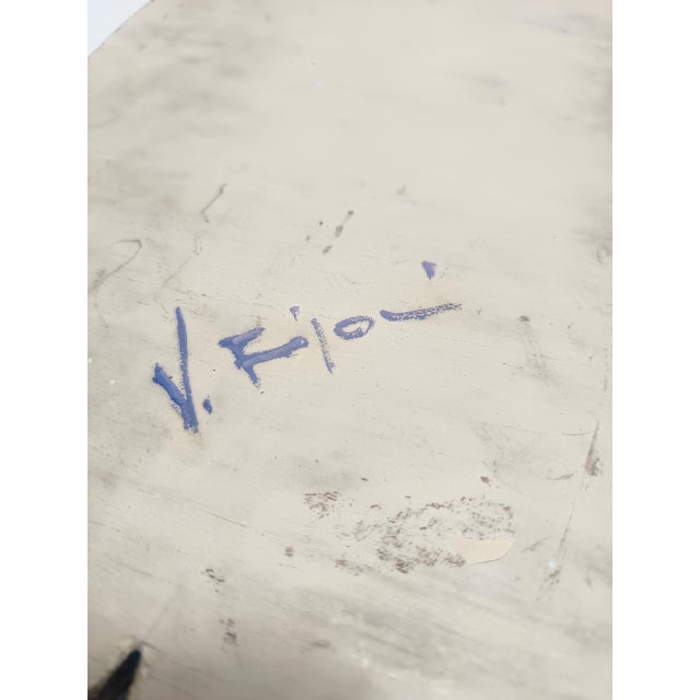 Holy Family Hand-Painted and Hand-Carved Beech Panel, 1960s For Sale - Image 6 of 13