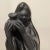 Vintage Early 20th Century Black Ceramic Woman With Water Jag Figurine Sculpture For Sale - Image 9 of 13