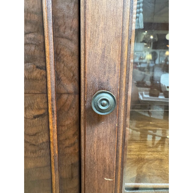Queen Anne Mahogany China Cabinet, Antique For Sale - Image 10 of 12