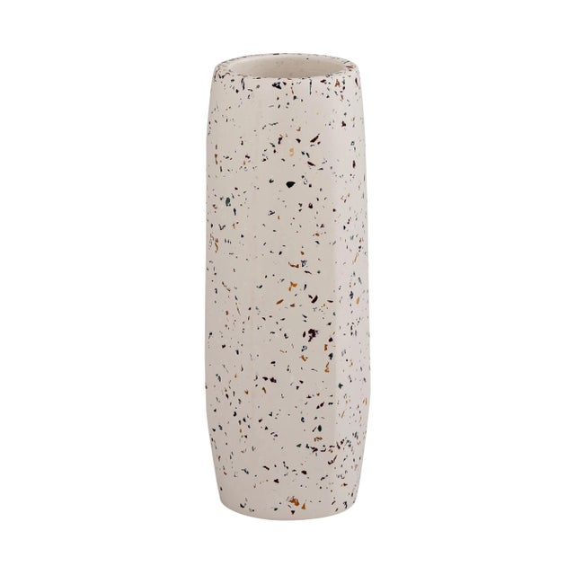 2020s Terrazzo White Skinny Vase, Medium For Sale - Image 5 of 5