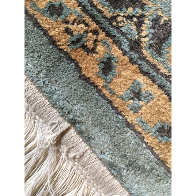 Antique HandKnotted Wool & Silk Rug 3' x 4.75' Chairish