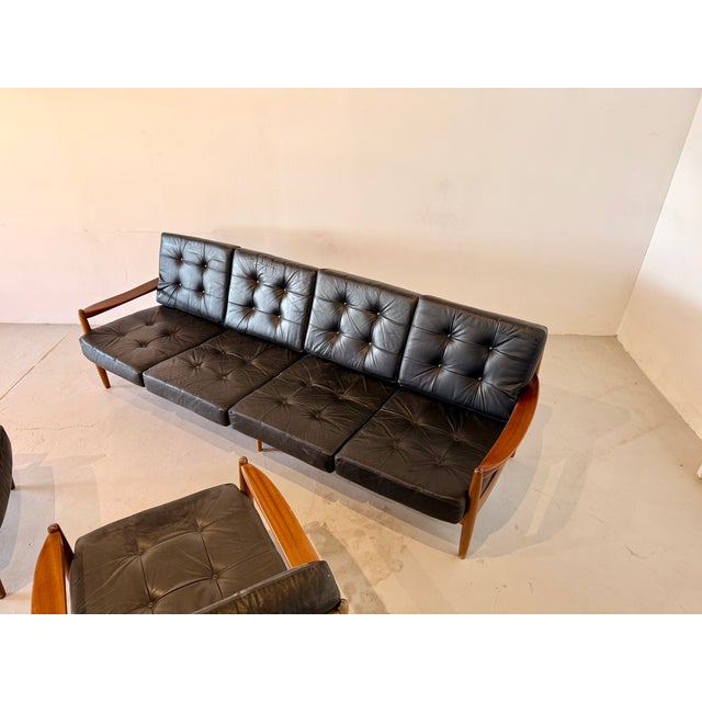 Vintage Danish Living Room Set, 1970s, Set of 3 For Sale - Image 9 of 13